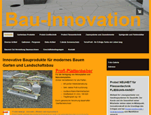 Tablet Screenshot of bau-innovation.info